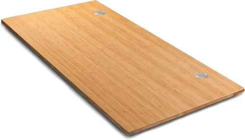 Vista 9 de Mesa de escritorio de bambú 100% sólido de 48 x 27.5 x 1 pulgadas, solo para escritorio de pie, escritorio de oficina en casa (ángulo derecho)