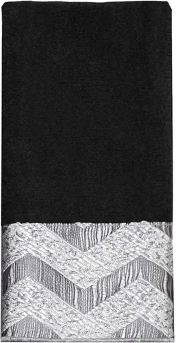 Vista 15 de Avanti Linens - Toalla de mano, algodón suave y absorbente (colección Chevron Galaxy, negro)