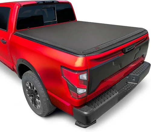 Vista 7 de MaxMate Cubierta Suave Enrollable para Caja de Camioneta Tonneau Compatible con Nissan Titan 2017-2024 Caja de 5.5' (67") TCN169048