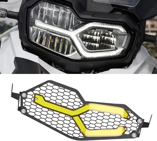 Vista 2 de Fydun Cubierta de malla para faro delantero de motocicleta con soporte fijo para F750GS / F850GS 2018‑2019
