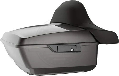 Vista 58 de Moto Onfire King Tour - Maletero con almohadilla de respaldo para Harley Touring 1997+ (Barracuda Silver)