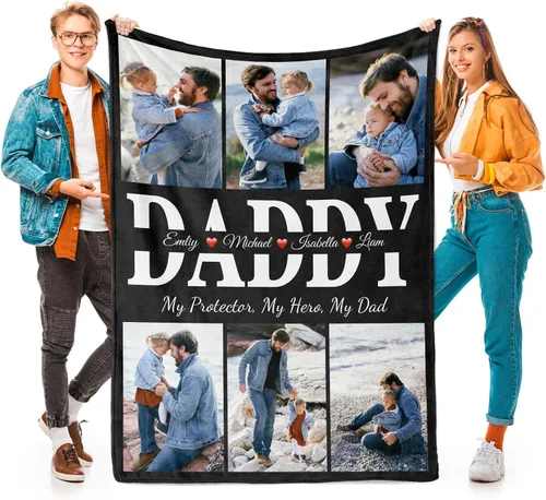 Vista 20 de inkArts Mantas personalizadas con foto, manta personalizada con mi propia foto, mantas personalizadas con imagen, regalos personalizados