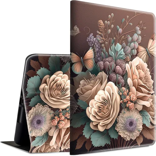 Vista 25 de Funda para Samsung Galaxy Tab S6 Lite de 10.4 pulgadas, versión 2022/2020, ligera, funda inteligente de piel sintética con soporte ajustable
