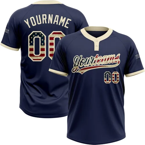 Vista 14 de Camisetas de béisbol personalizadas con dos botones, camisetas de sóftbol personalizadas con logotipo de nombre cosido para hombres, mujeres