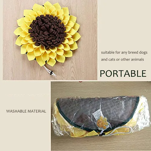 Vista 7 de Tapete de olfateo para perros, tapete de alimentación con flores que fomenta las habilidades naturales de forrajeo, juguetes para perros, golosinas