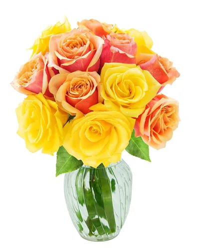 Vista 12 de KaBloom -6 ramos de rosas surtidas, flores para San Valentín, día de la madre Surtido