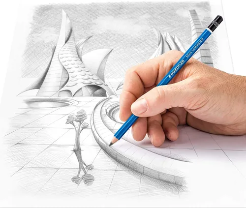 Vista 4 de Pluma para dibujo y escritura, Staedtler Mars Lumograph (caja de 12), 6B