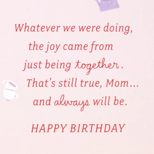 Vista 4 de Hallmark Tarjeta de cumpleaños para mamá de hija (recuerdos favoritos)