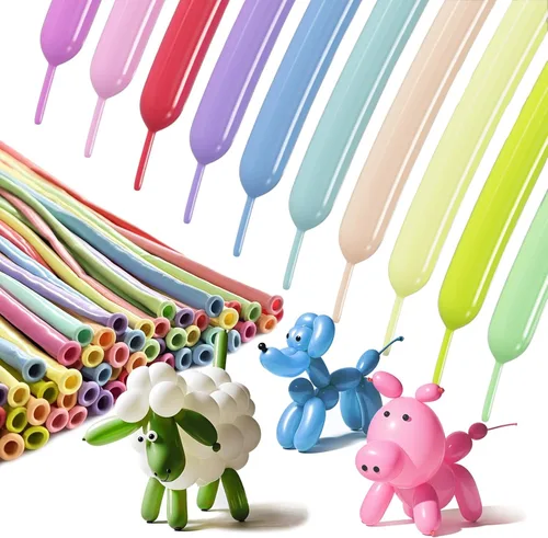 Vista 96 de 260 globos metálicos de oro rosa, 100 unidades, látex, largo Oro rosa metálico