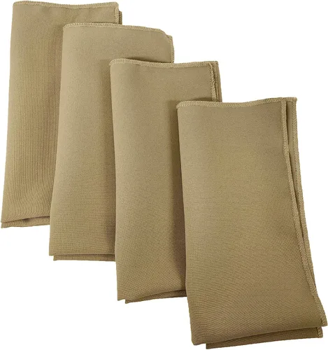 Vista 98 de LA Linen Paquete de 10 servilletas de popelina de poli, servilletas de tela suave, servilletas lavables y reutilizables, servilletas de mesa