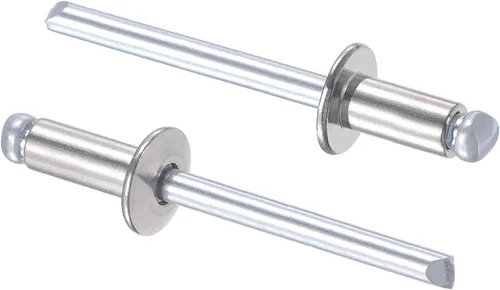 Vista 15 de uxcell Remaches ciegos 304 Acero Inoxidable 0.126 in Diámetro 0.197 in Longitud de Agarre Plata 100pcs