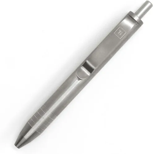 Vista 10 de BIG IDEA DESIGN Mini Click Pen Latón Sólido (Tono Amarillo)