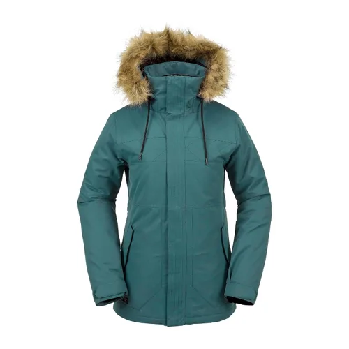Vista 2 de Volcom Chaqueta con capucha para mujer, con aislamiento para snowboard, esquí, invierno Bálsamo S4