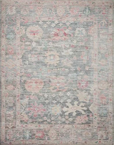 Vista 3 de Loloi Elysium - Alfombra de área de grafito/multi de 7'-6" x 9'-6