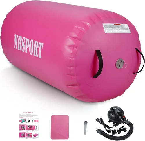 Vista 15 de Air Barrel - Barril de Aire Rodillo de Gimnasia para Entrenador de Flic Flac Hacia Atrás, Colchoneta de Aire con Bomba para Entrenamiento
