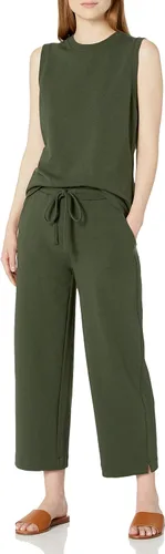 Vista 5 de Daily Ritual Pantalón de rizo de algodón y modal de gran tamaño para mujer