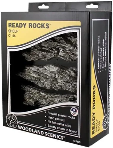 Vista 3 de WOODLAND SCENICS C1136 Ready Rocks - Rocas para estantes Woodland Scenics