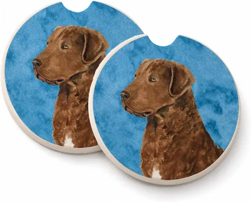 Vista 45 de Caroline's Treasures SS4767-BUCARC - Juego de 2 portavasos para automóvil, diseño de bulldog inglés, absorbentes para automóvil, portavasos