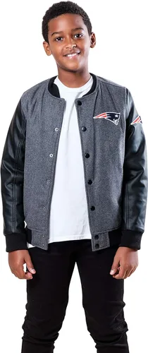 Vista 16 de Ultra Game NFL - Chaqueta de béisbol clásica para niños