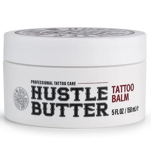 Vista 8 de Hustle Butter Tattoo Aftercare - Bálsamo para tatuajes de 5 onzas, cura + protege nuevos tatuajes y rejuvenece los tatuajes más antiguos, crema 100%