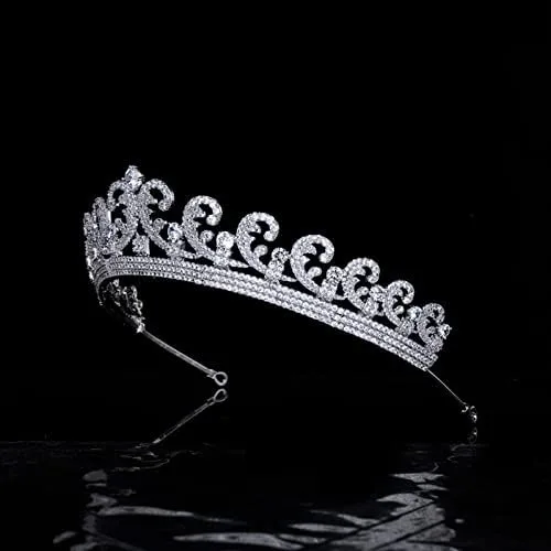 Vista 4 de hair jewelry crown tiaras for women Bridal Crown Retro Bride Tiaras for Women Wedding Crowns Princess Birthday Headdress Hair Jewelry