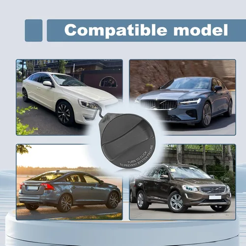 Vista 6 de Tapa del depósito de combustible, tapa de llenado de gasolina compatible con Volvo XC60 XC70 XC90 S60 S80 V60 V60 Cross Country V70 Vehículos