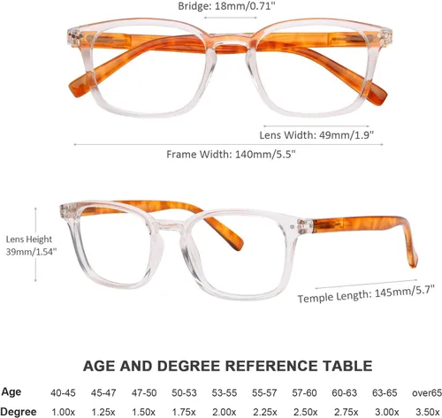 Vista 2 de AQWANO 4 Pack Computer Reading Glasses Blue Light Filter Readers Glare Glasses for Men Women