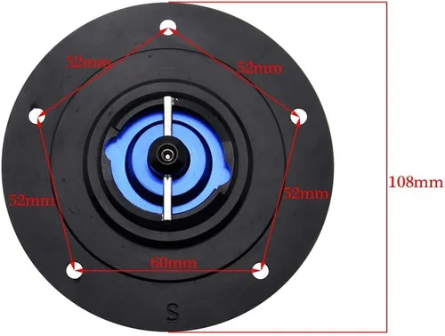 Vista 7 de TEMKIN W Gas Fuel Tank Cap for Suzuki DL 650 V-Strom 2012-2016 Motorcycle CNC Quick Release Cover Y (Color : Black)
