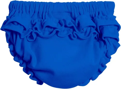 Vista 10 de City Threads Ruffle Diaper Cover for Baby Girls Soft Cotton, Made in USA Baby Girl Bloomers, Wear Over Disposable and Cloth