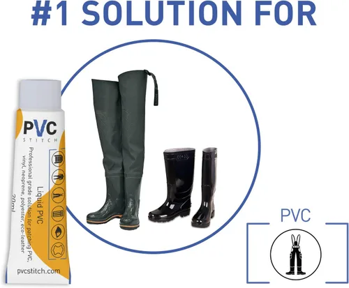 Vista 8 de Puntada de PVC Parche impermeable líquido superior para: inflables de PVC y vinilo, barcos, balsas, kayaks, lanchas de remo, camas de aire