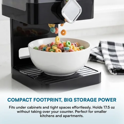 Vista 8 de Zevro Dispensador individual de comida seca edición compacta, Negro