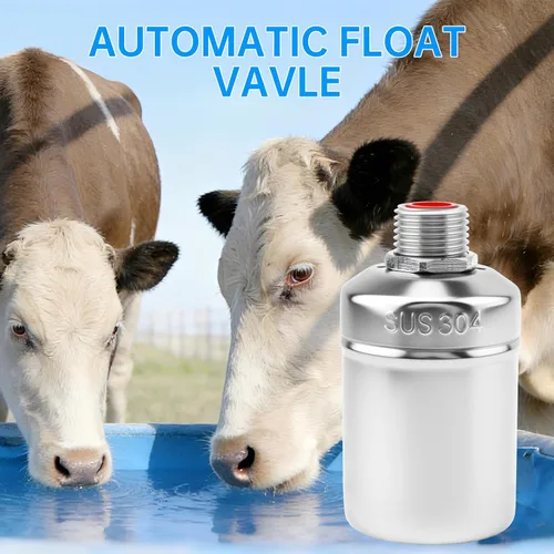 Vista 9 de 2 Pack Water Float Valve,1/2" to 3/4'' 1'' 304 Stainless Steel Fully Automatic Water Level Controller Float Valve