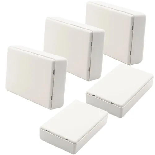 Vista 36 de Zulkit 12 cajas de proyecto de plástico ABS para proyectos eléctricos, caja de conexiones pequeña, color blanco, 2.17 x 1.28 x 0.79 pulgadas