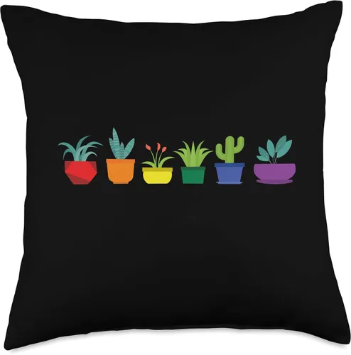 Vista 4 de Lgbtq Pride Gardening Plant Lover Funny LGBT Plant Gay Pride Gardeners - Almohada para jardineros, 16 x 16 pulgadas, multicolor