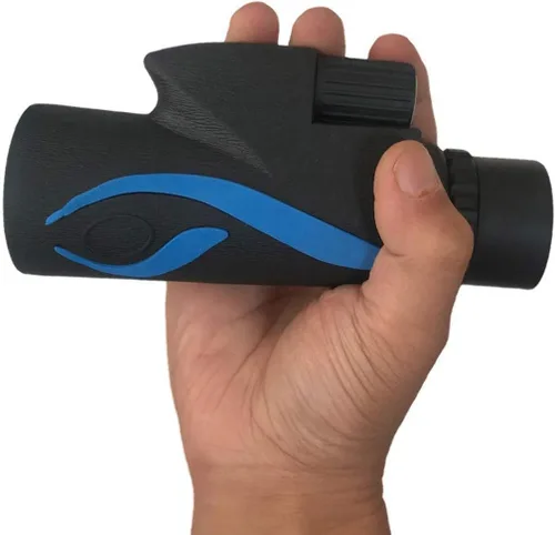 Vista 4 de Higher Path Products - Telescopio monocular monocular HD de alta definición de 12 x 50 con soporte para teléfono inteligente y trípode