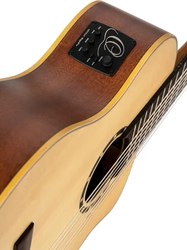 Vista 7 de Family Series Pro - Guitarra clásica de nailon acústico eléctrico de 7 cuerdas con bolsa
