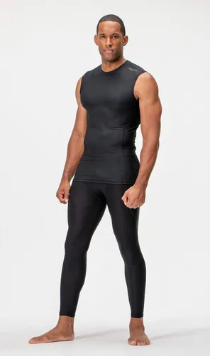 Vista 2 de DEVOPS Paquete de 3 camisas de compresión atléticas sin mangas para hombre (paquete de 3)