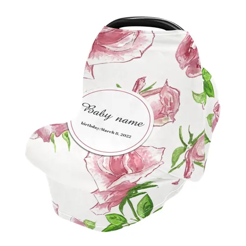 Vista 8 de Funda personalizada para asiento de automóvil de bebé para bebés, toldo de asiento de automóvil para niños, fundas de cochecito de lactancia