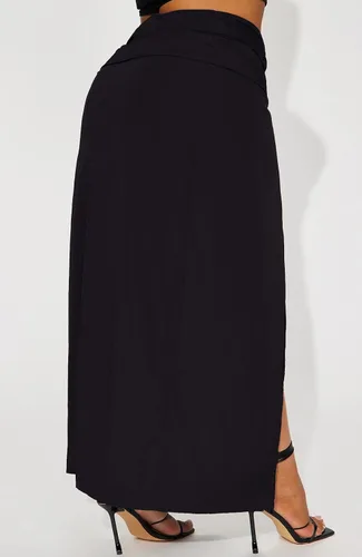 Vista 5 de Waitfairy Faldas cargo para mujer, falda larga de nailon sobre el borde