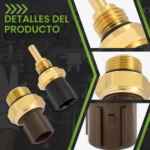 Vista 4 de Sensor de temperatura del refrigerante con conector de sensor de temperatura del refrigerante compatible con Honda Civic Compatible con Isuzu Oasis