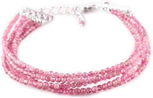 Vista 15 de YANARA Gemstone Bracelets For Women Birthstone, Natural Gemstone Layered Micro-Beads, Dainty Handmade Jewelry Chakra Energy Healing Crystals Silver
