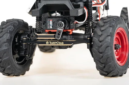 Vista 3 de Eslabones de dirección de latón para FCX24, juego de varillas de dirección para FMS FCX24, apto para 1/24 RC Crawler Car FCX24 Power Wagon Butcher