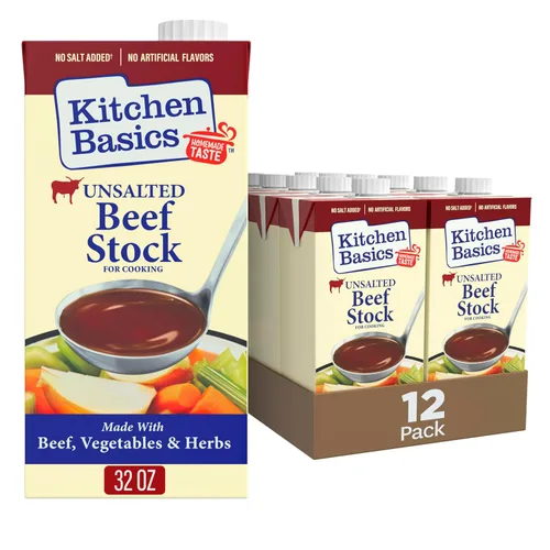 Vista 7 de Kitchen Basics® Caldo de carne sin sal, caja de 32 oz