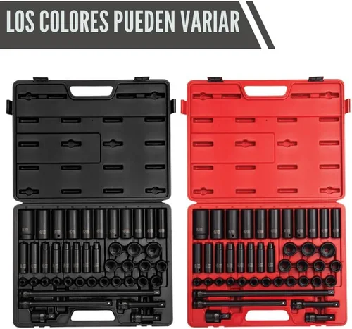 Vista 2 de Sunex 2569, juego de llaves de impacto Master Drive de 1/2 pulgada, 43 piezas, métrico, 9 - 30 mm, estándar/profundo, acero de aleación CR-MO