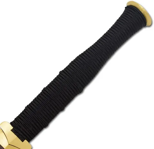 Vista 4 de Snake Eye presenta la espada katana samurái tradicional hecha a mano forjada a mano con soporte de exhibición y caja