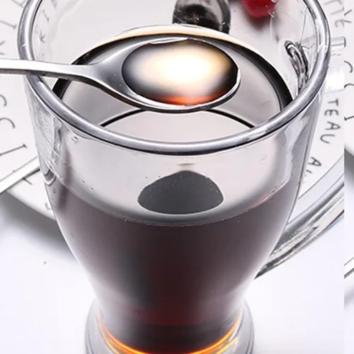 Vista 5 de Cuchara mezcladora agitadora de mango largo de 10-1/2 pulgadas para cócteles, bebidas de café, té, acero inoxidable, juego de 8