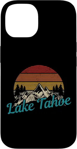 Vista 4 de Lake Tahoe California USA Vintage Souvenir Case for iPhone 16
