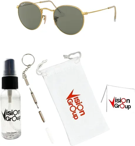 Vista 2 de Ray-Ban RB3447 - Gafas de sol redondas de metal paquete de accesorios Vision Group