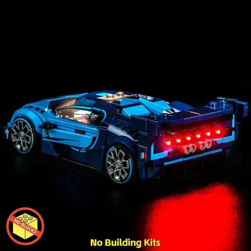 Vista 2 de BrickBling Luz compatible con Lego Bugatti Vision GT Hyper
