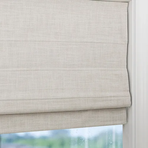 Vista 11 de Persianas romanas sin cordón, persianas romanas para ventanas con rayas negras de bloqueo total premium, persianas romanas personalizadas de tela